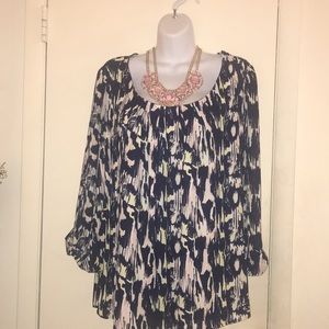 🎉PRICE DROP 🎉 Black/Pink  Sheer Top🛍